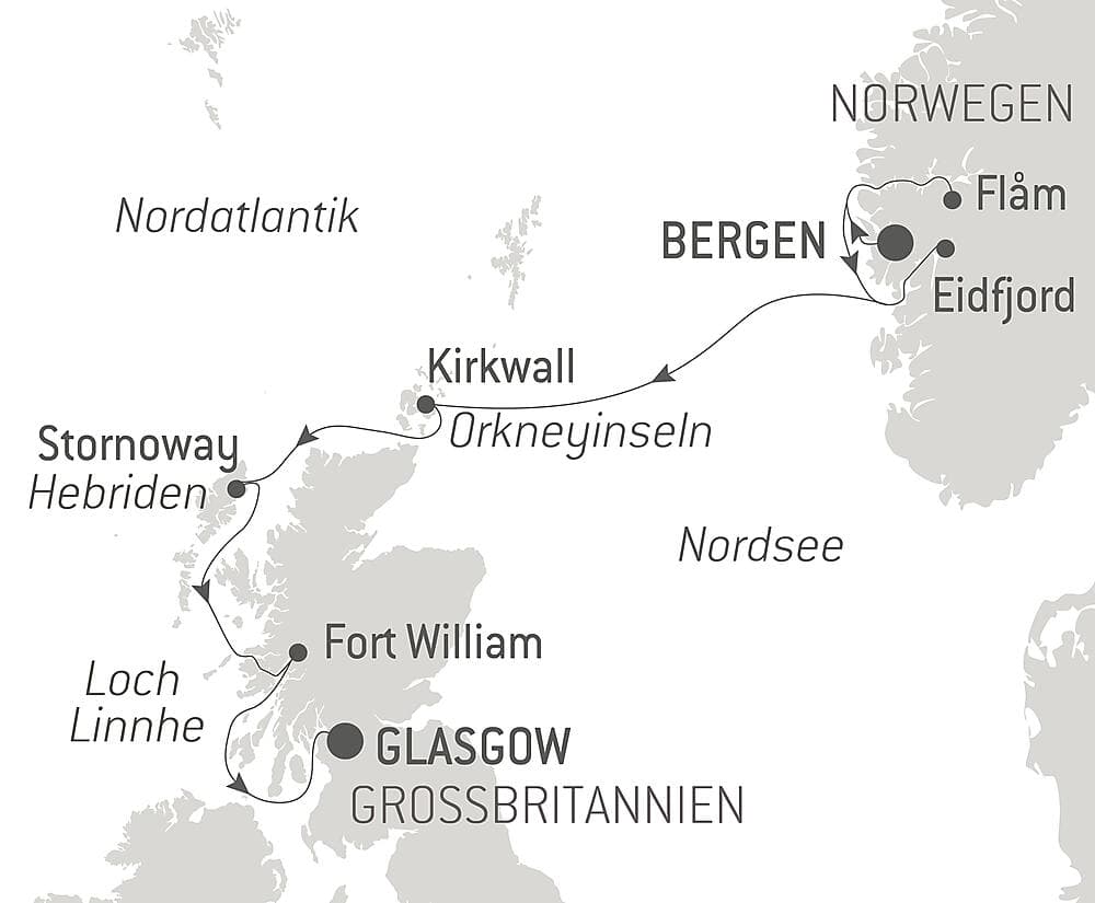 Schottische Inseln und norwegische Fjorde null