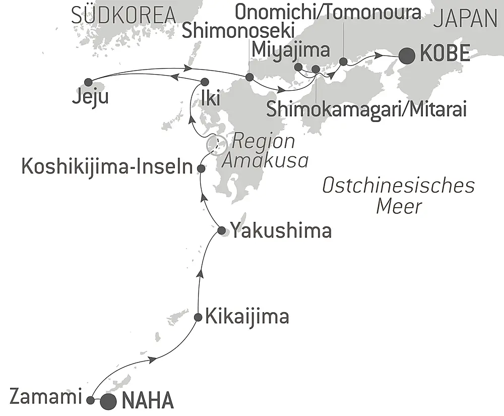 Subtropische Inseln und das ursprüngliche Japan