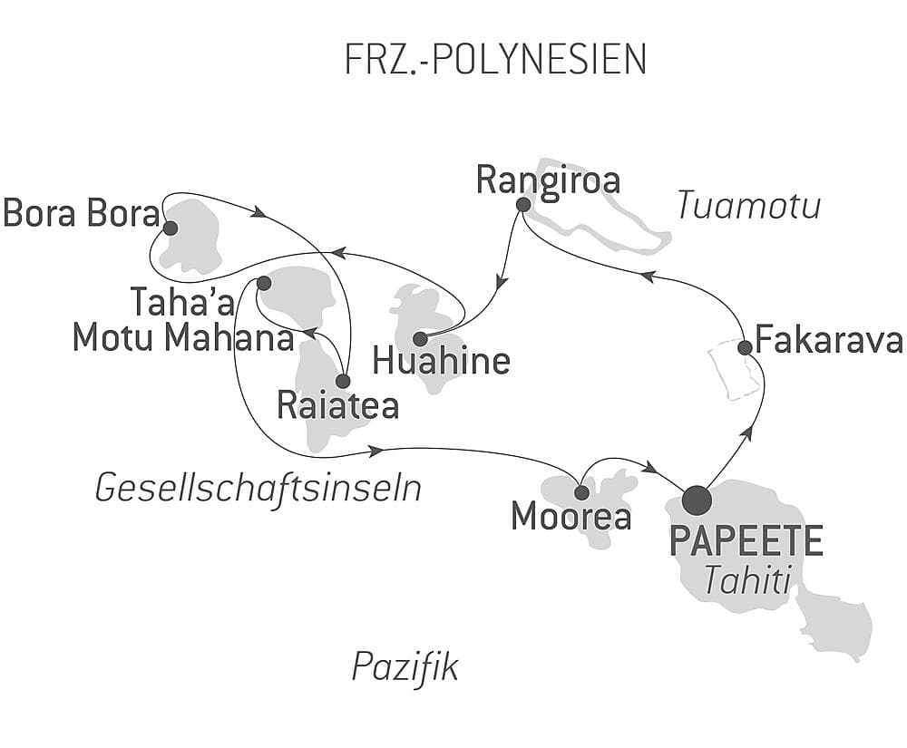 Gesellschaftsinseln und Tuamotu-Archipel  null