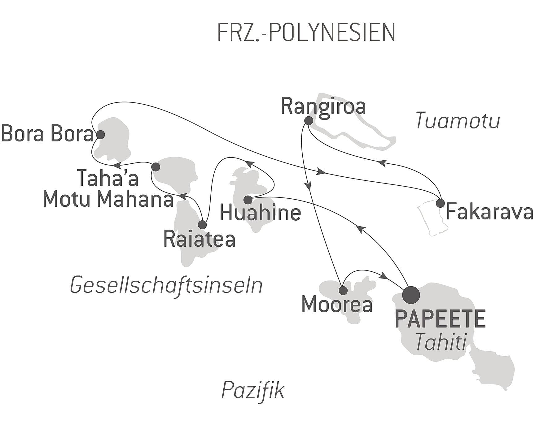 Gesellschaftsinseln und Tuamotu-Archipel