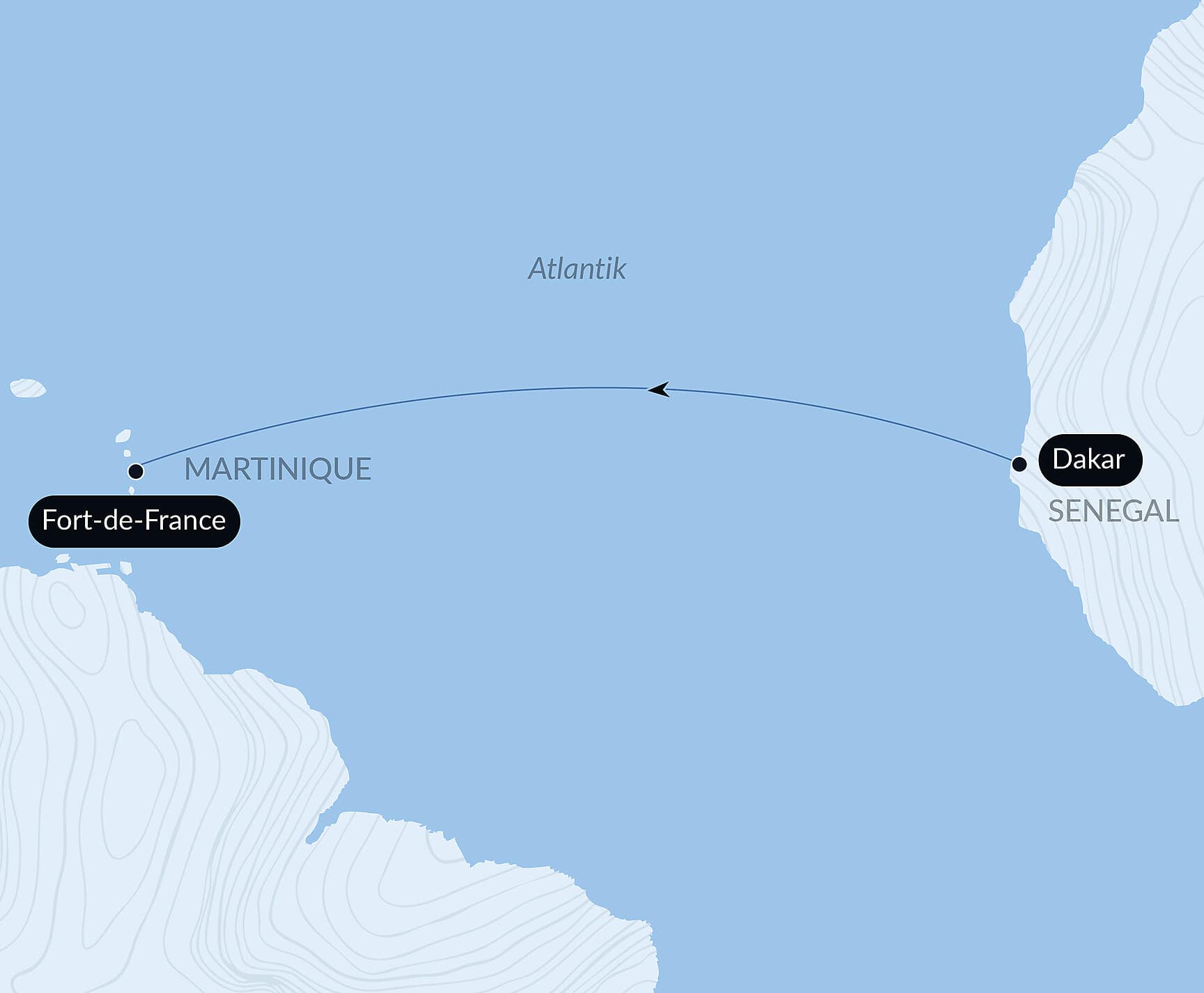 Ozean-Kreuzfahrt: Dakar - Fort-de-France