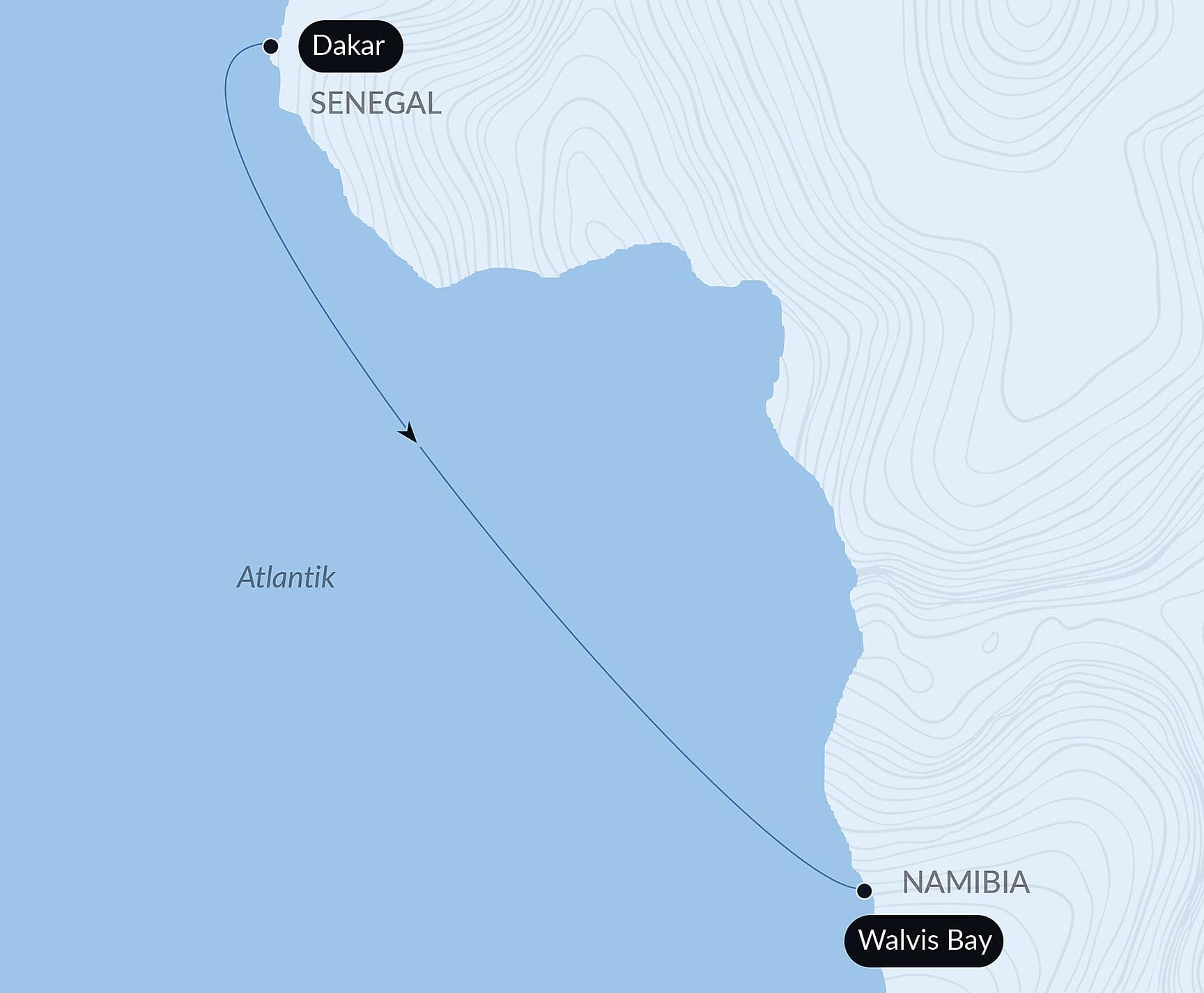 Ozean-Kreuzfahrt: Dakar - Walvis Bay