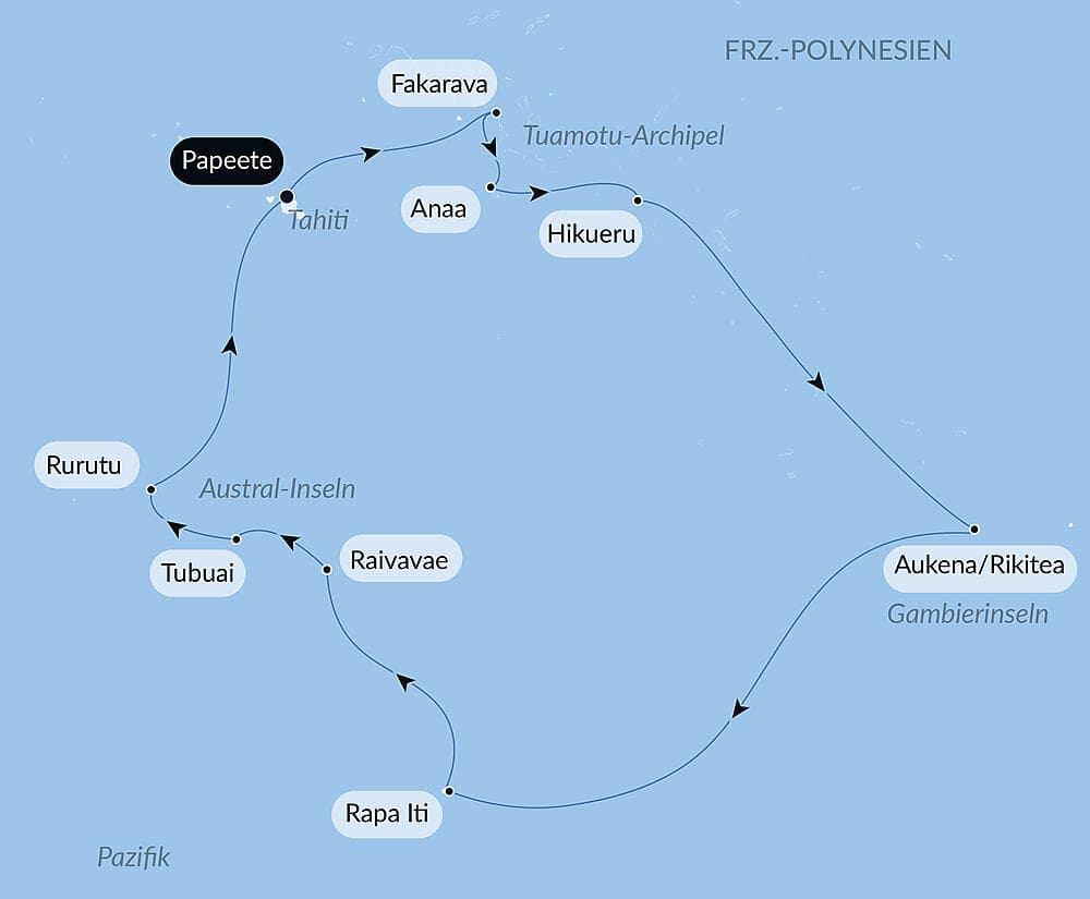 Unentdeckte Südsee: Gesellschaftsinseln und Austral-Inseln
