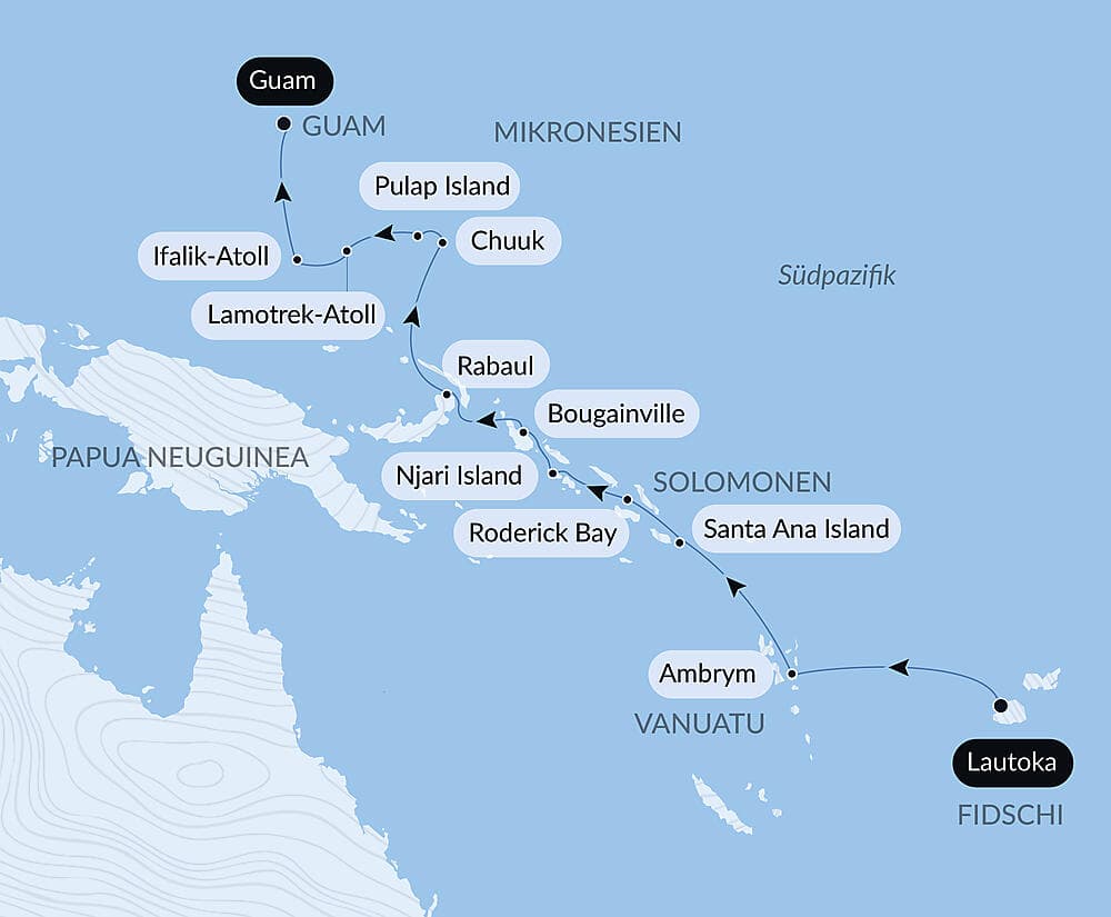 Von den Fidschis nach Mikronesien