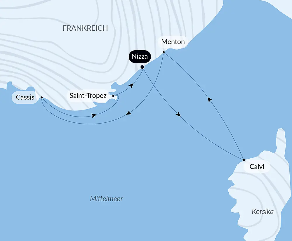 Korsika und die französische Riviera
