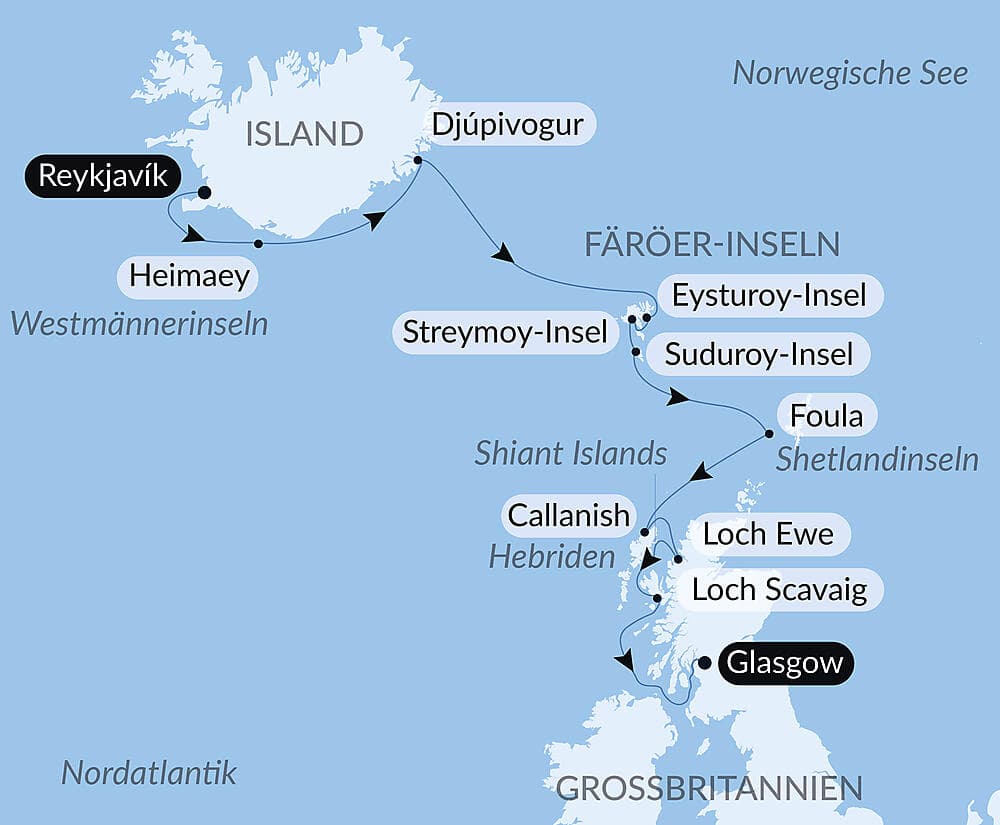 Wilde Inselgruppen des Nordatlantiks