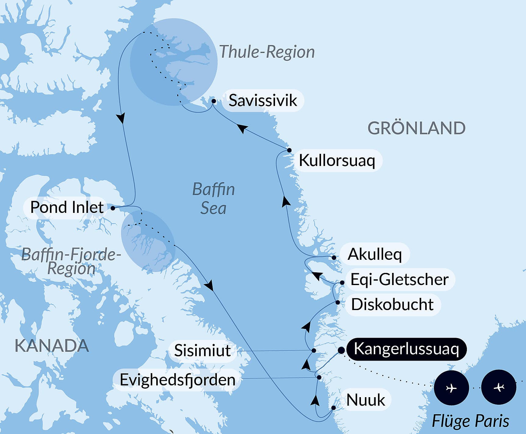 Kurs auf die ultimative Thule-Region