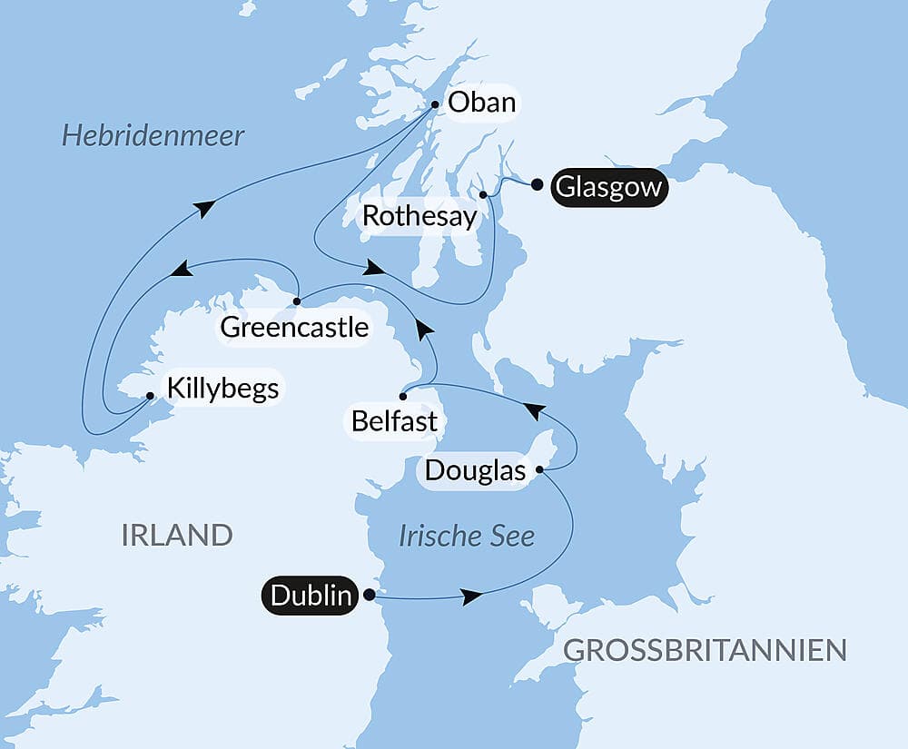 In keltischen Gefilden, von Irland nach Schottland null