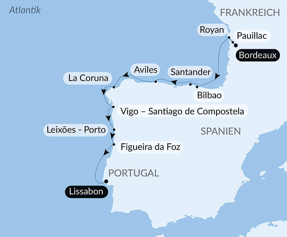 Golf von Biskaya und Iberische Halbinsel
