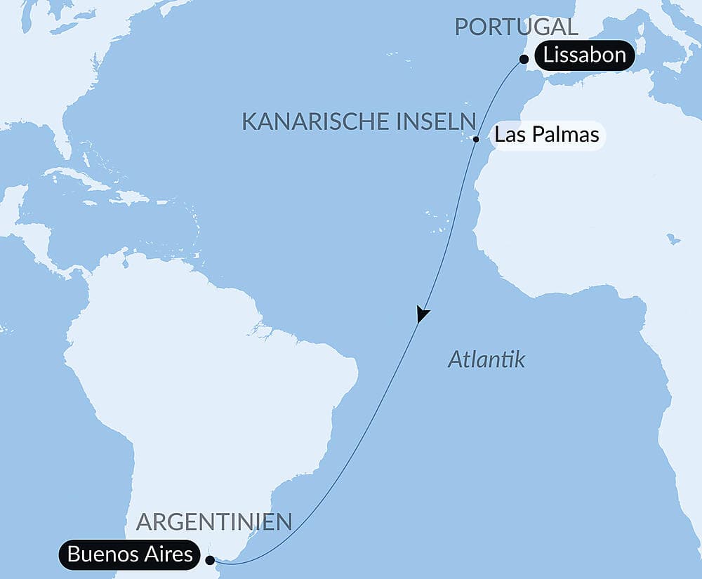 Ozean-Kreuzfahrt: Lisbonne - Buenos Aires null