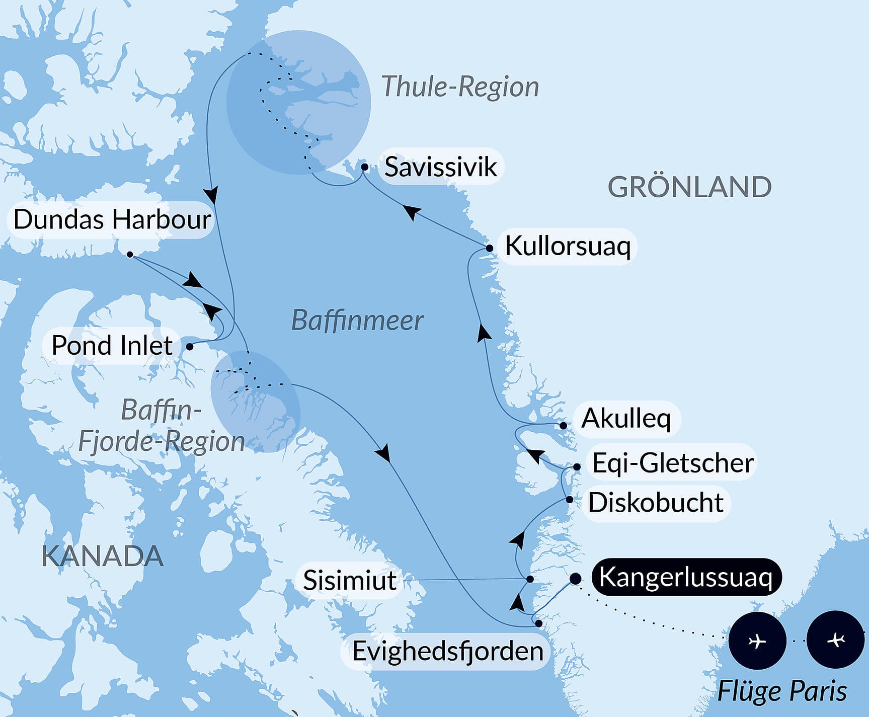 Kurs auf die ultimative Thule-Region