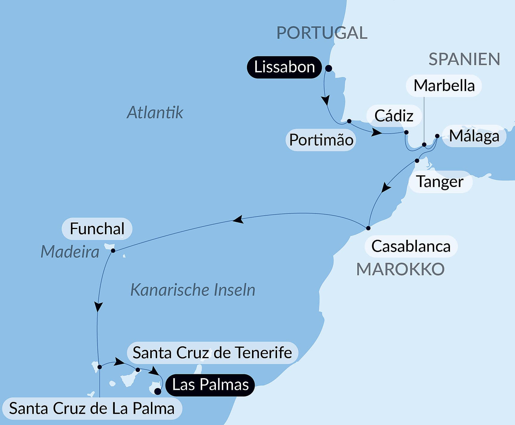 Von Lissabon auf die Kanarischen Inseln über das Meer: Spanien, Marokko und die Atlantikinseln – mit Smithsonian Journeys