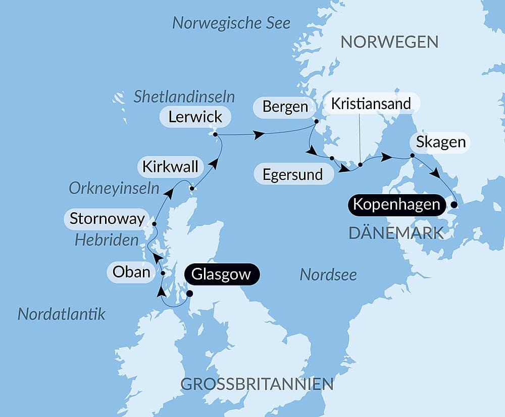 Legendäre Länder und Städte des Nordens