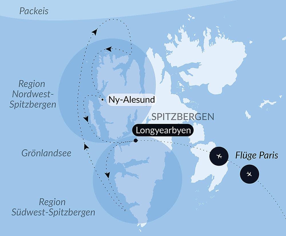 Spitzbergens Fjorde und Gletscher