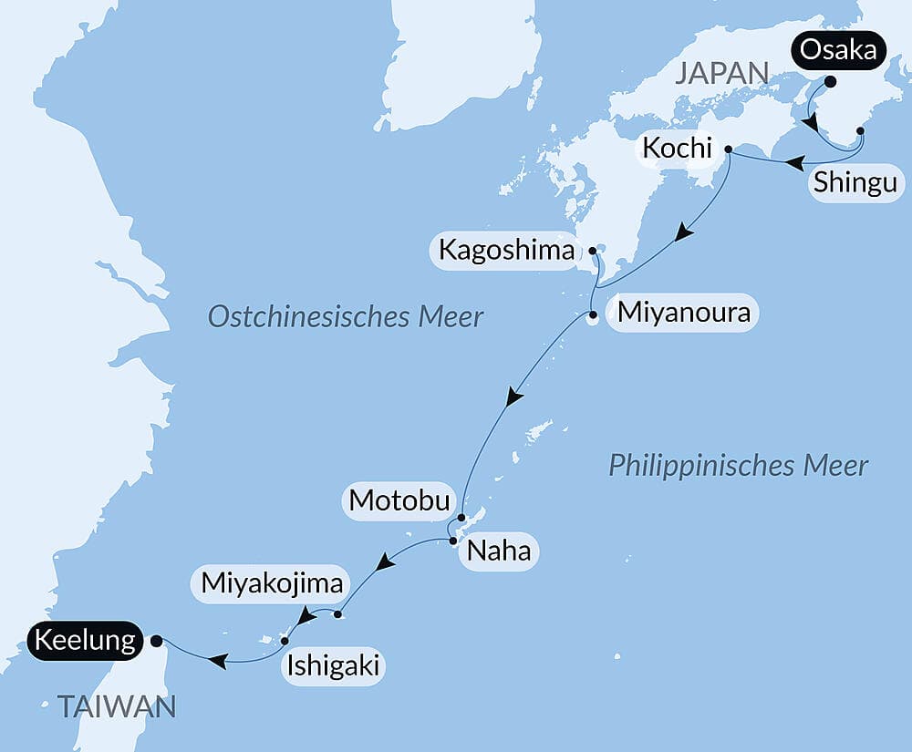 Abenteuer in die subtropischen Inseln Japans