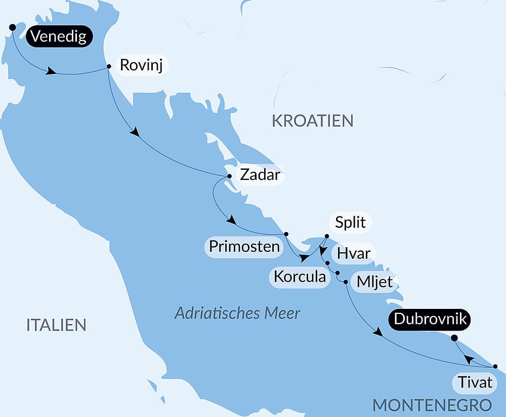 Wunder der Natur und Kulturschätze Dalmatiens null