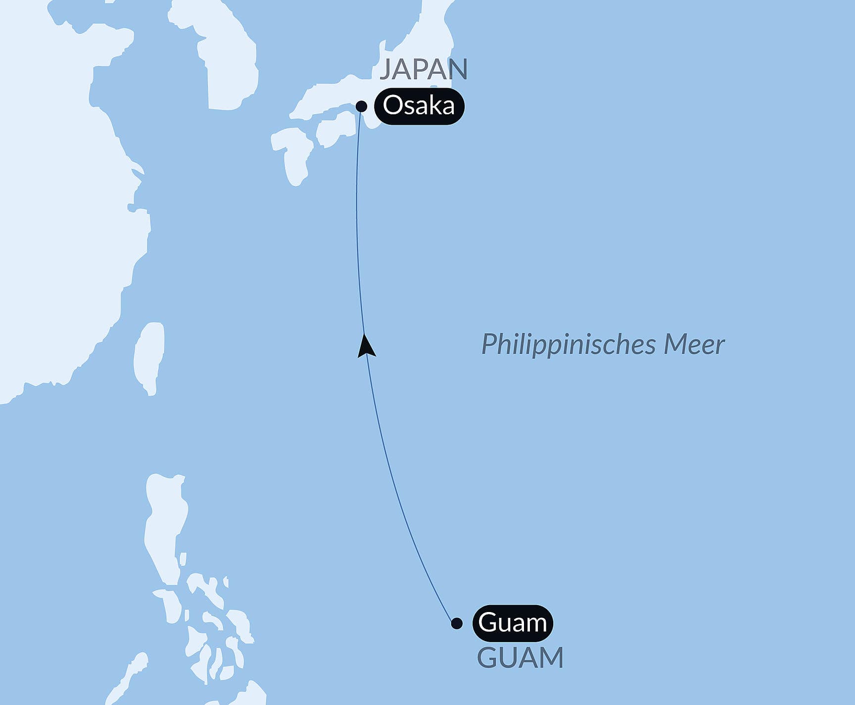 Ozean-Kreuzfahrt: Guam - Osaka