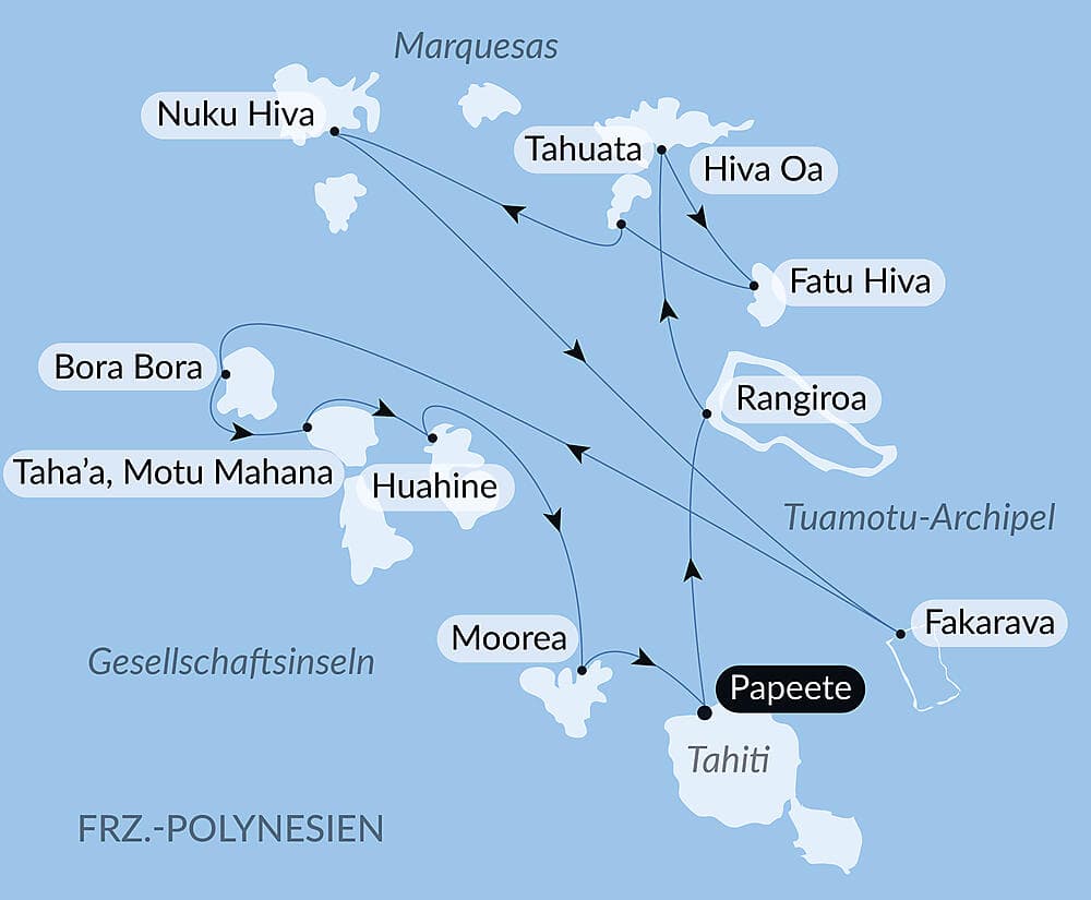 Marquesas, Tuamotu und Gesellschaftsinseln null