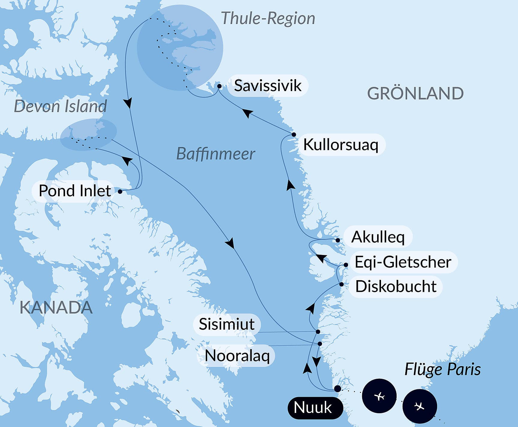Kurs auf die ultimative Thule-Region
