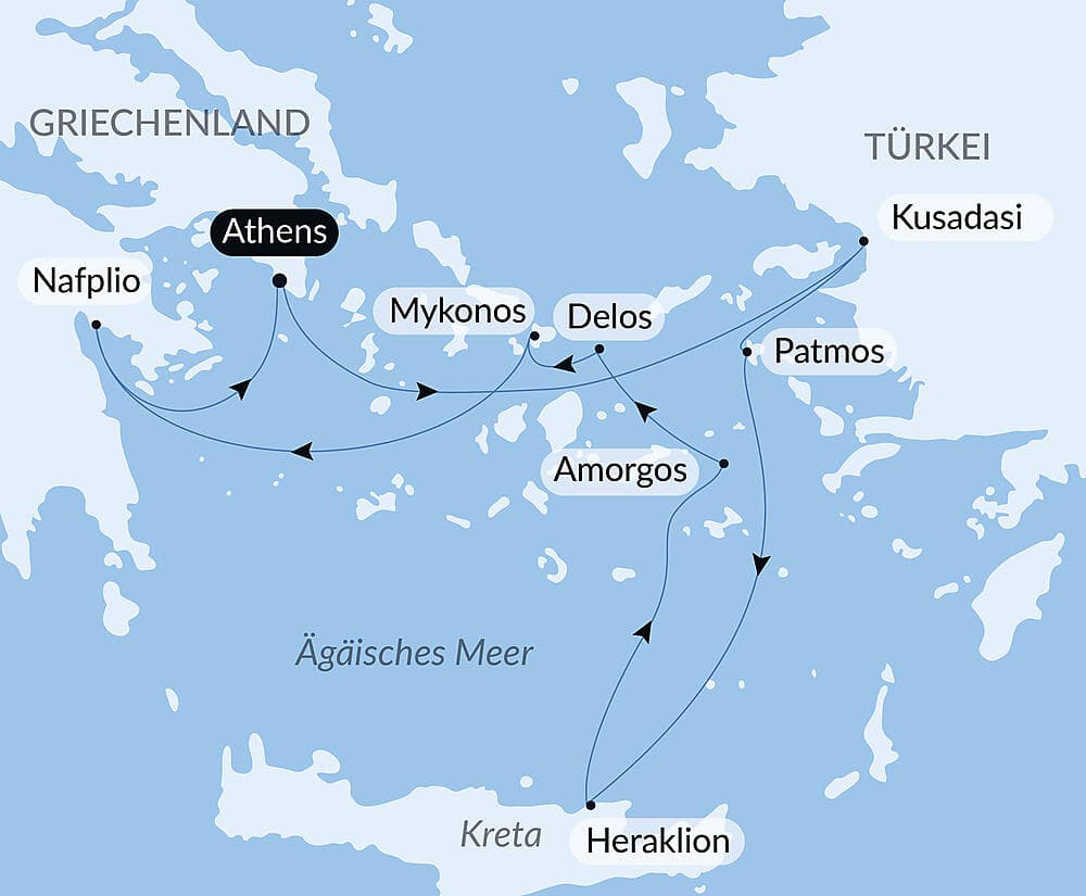 Kreuzfahrt zu den griechischen Inseln der südlichen Ägäis – mit Smithsonian Journeys