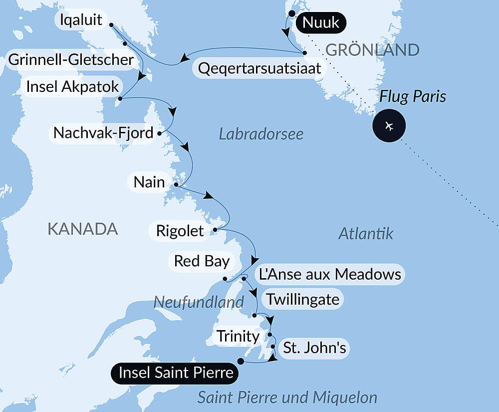 Wilde Küsten von Grönland bis zur Ostküste Kanadas