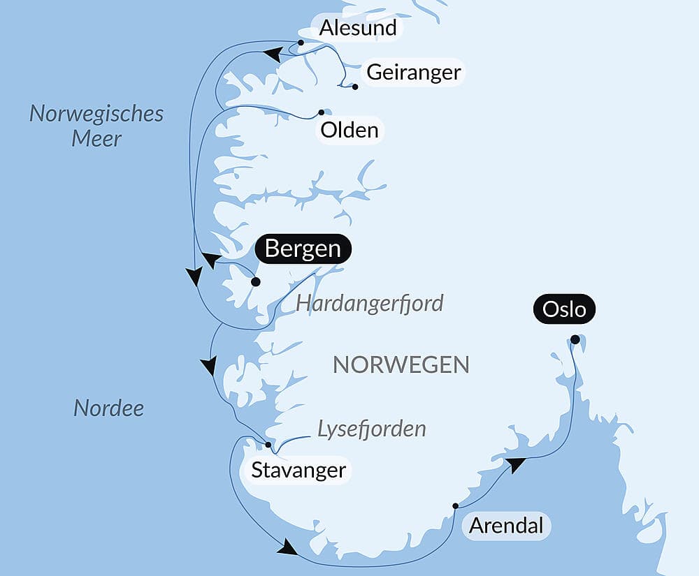 Norwegische Fjorde