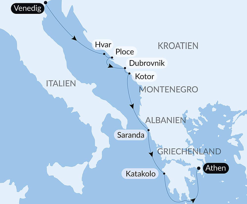 Unterwegs zwischen der Küste Dalmatiens und dem Ionischen Meer – mit Smithsonian Journeys
