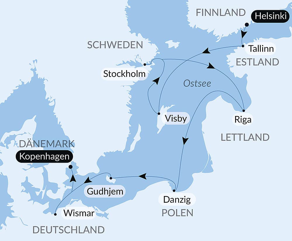 Baltische Küsten und Hansestädte