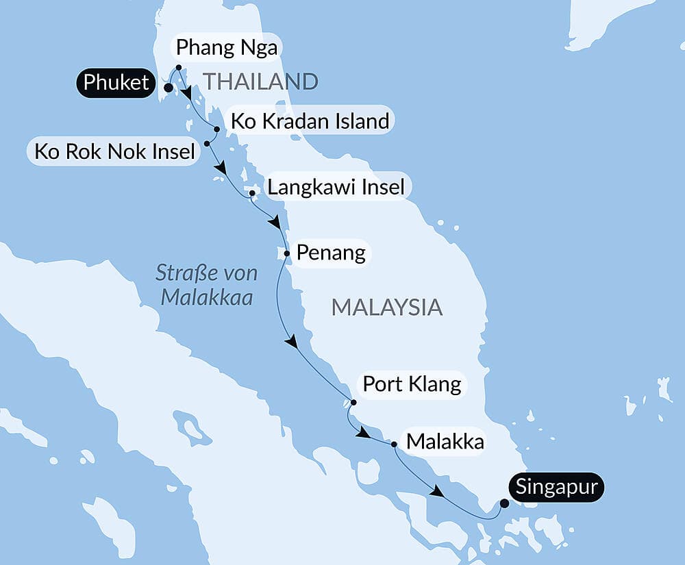 Malaysia und Thailand, zwischen Kultur und Inselwelten