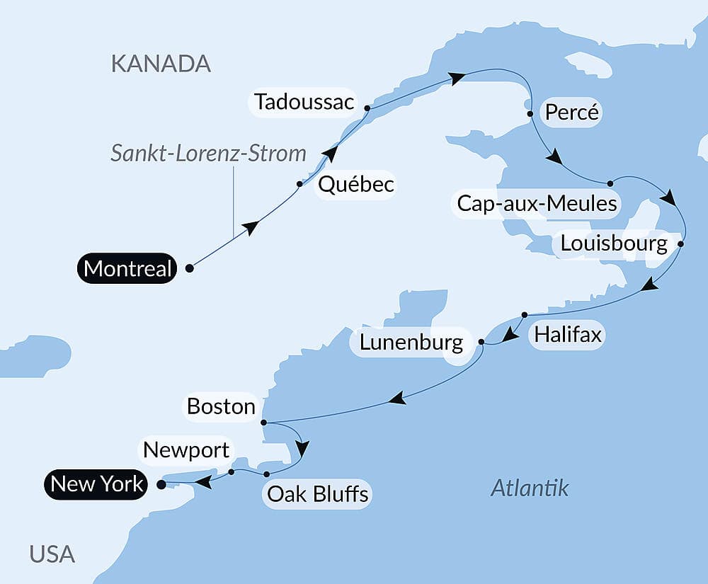 40 Jahre PONANT – Jubiläumskreuzfahrt von Québec bis zum Big Apple