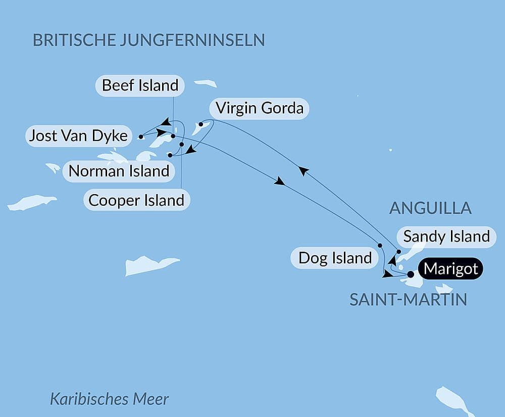 Unterwegs unter Segeln im Herzen der Kleinen Antillen null
