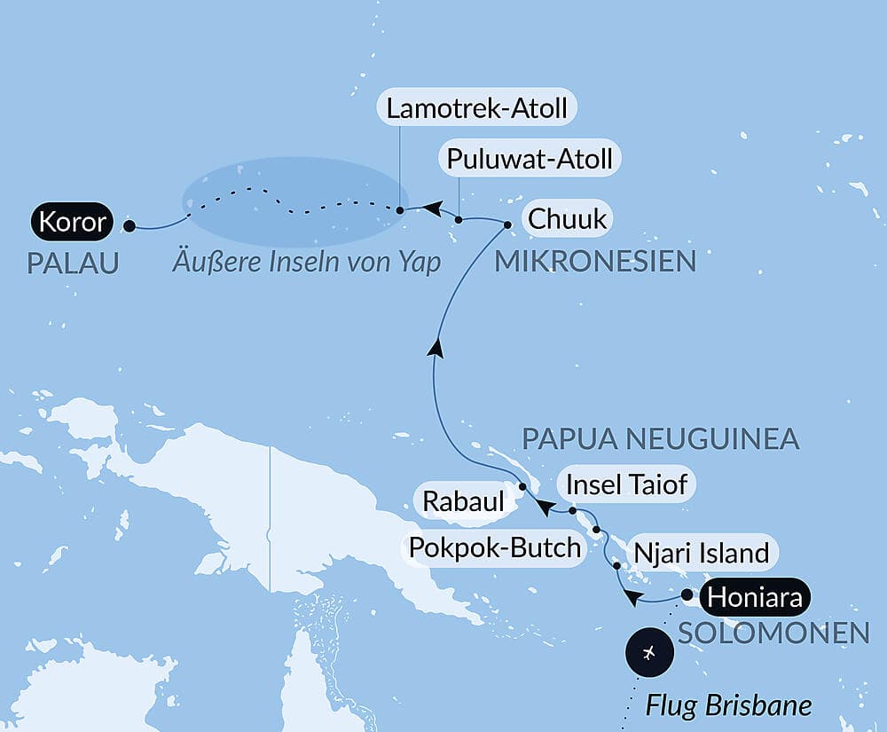 Geheimnisse des Pazifiks von den Salomonen bis Palau