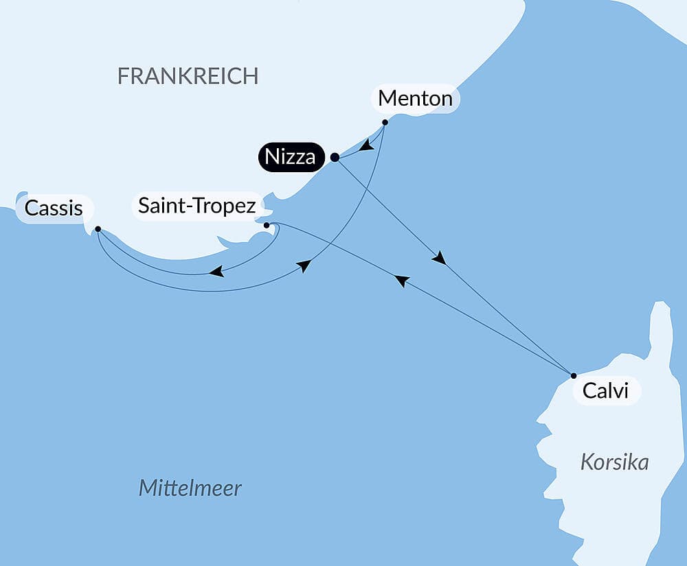 Korsika und die französische Riviera