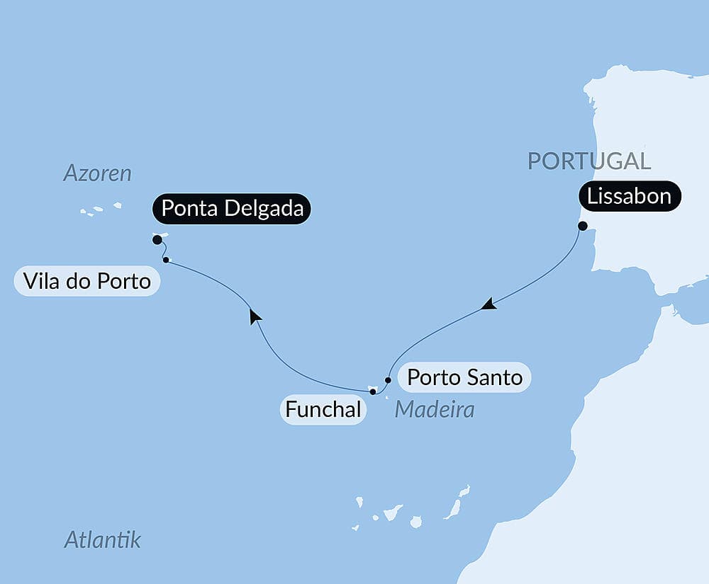 Madeira und die Azoren null