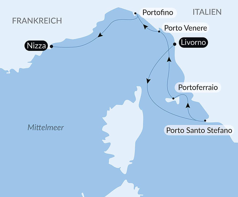 Toskana, Ligurien und Côte d’Azur