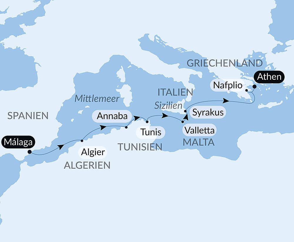 Antike Küsten des Mittelmeers