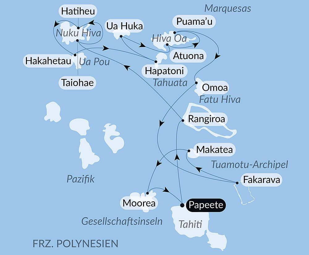 Unentdeckte Südsee: Tuamotu, Marquesas und Gesellschaftsinseln  null
