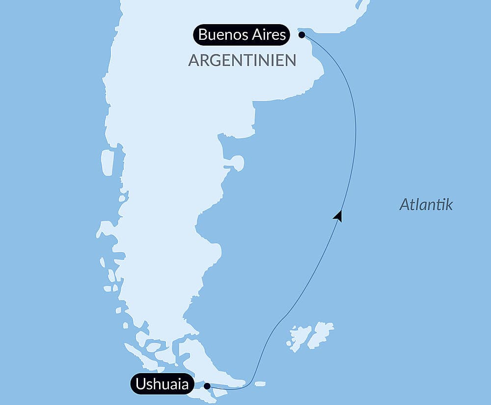 Ozean-Kreuzfahrt: Ushuaia - Buenos Aires null