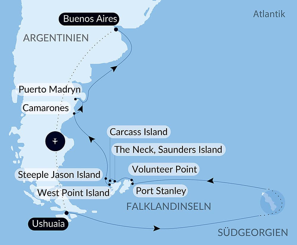 Falkland, Südgeorgien & Halbinsel Valdés: Im Herzen der Wildnis  null