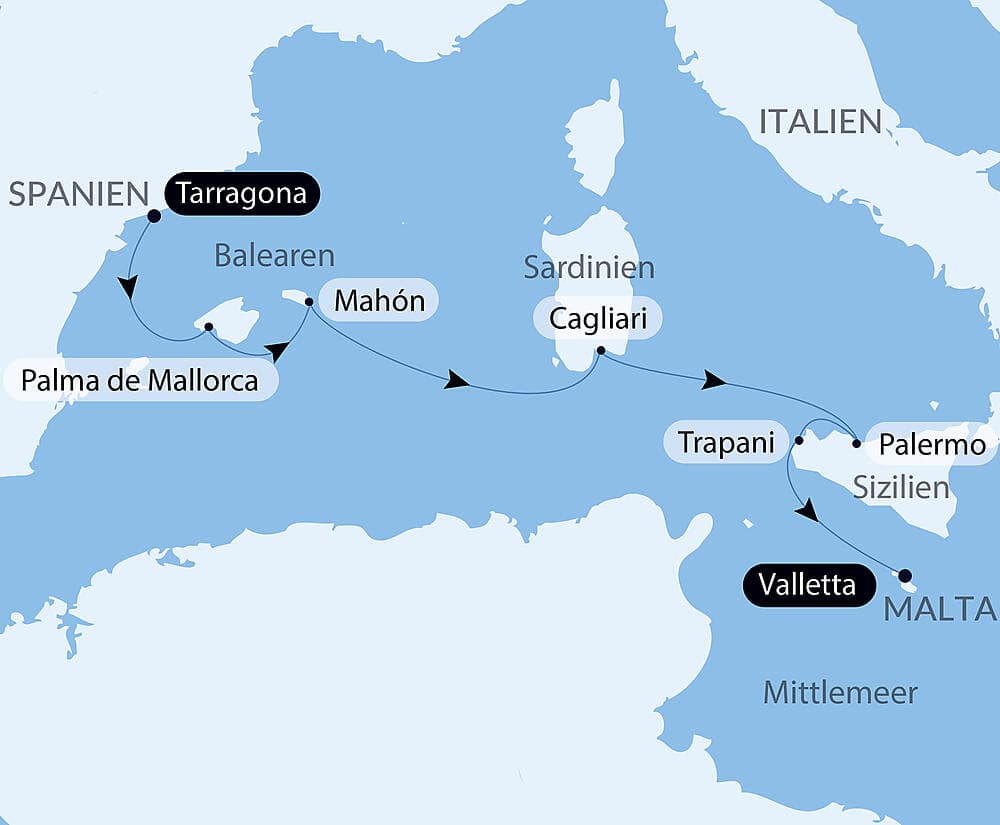 Kreuzfahrt durch das Mittelmeer: Sizilien, Sardinien und Mallorca – mit Smithsonian Journeys