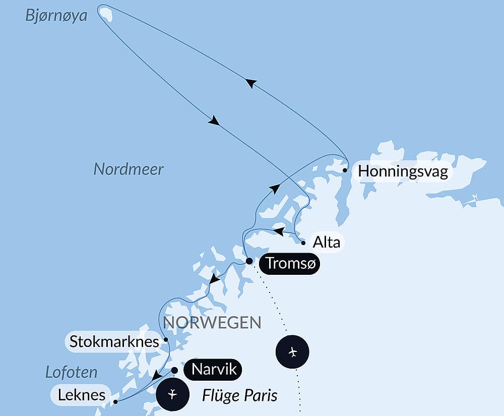 Polarlichter, vom Nordkap bis zu den Lofoten
