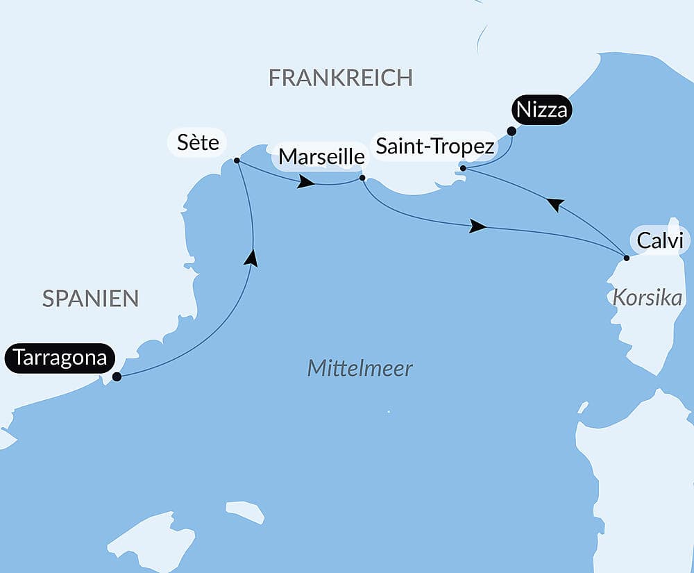 Unterwegs zwischen der Côte d’Azur und Korsika