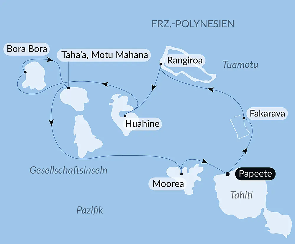 Gesellschaftsinseln und Tuamotu-Archipel