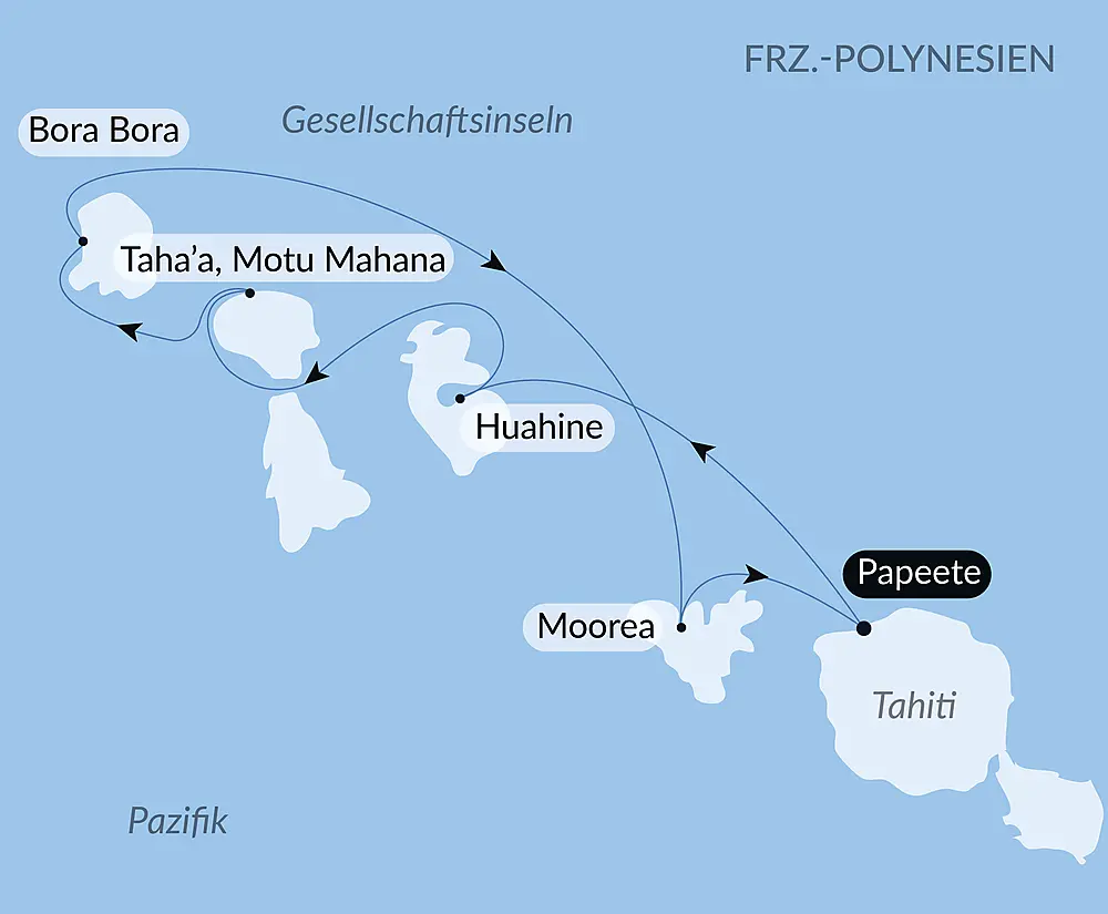 Tahiti und die Gesellschaftsinseln