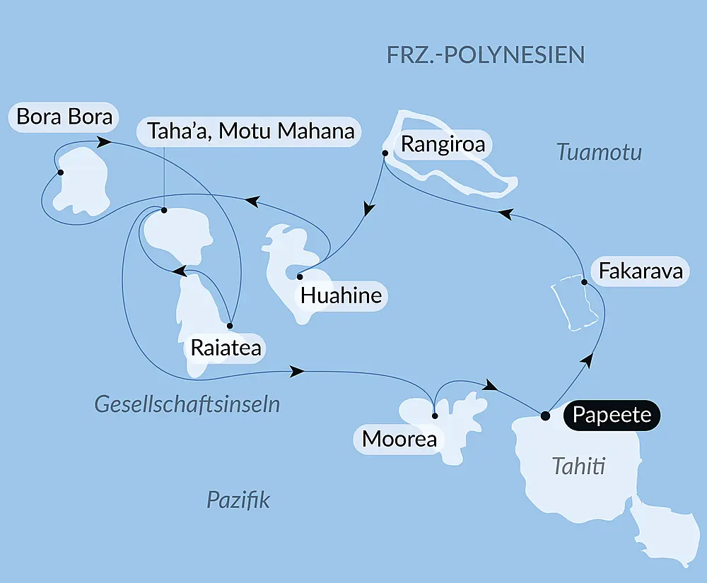 Gesellschaftsinseln und Tuamotu-Archipel