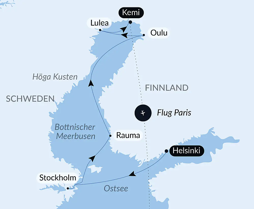 Abenteuer Bottnischer Meerbusen, Kurs gen Norden