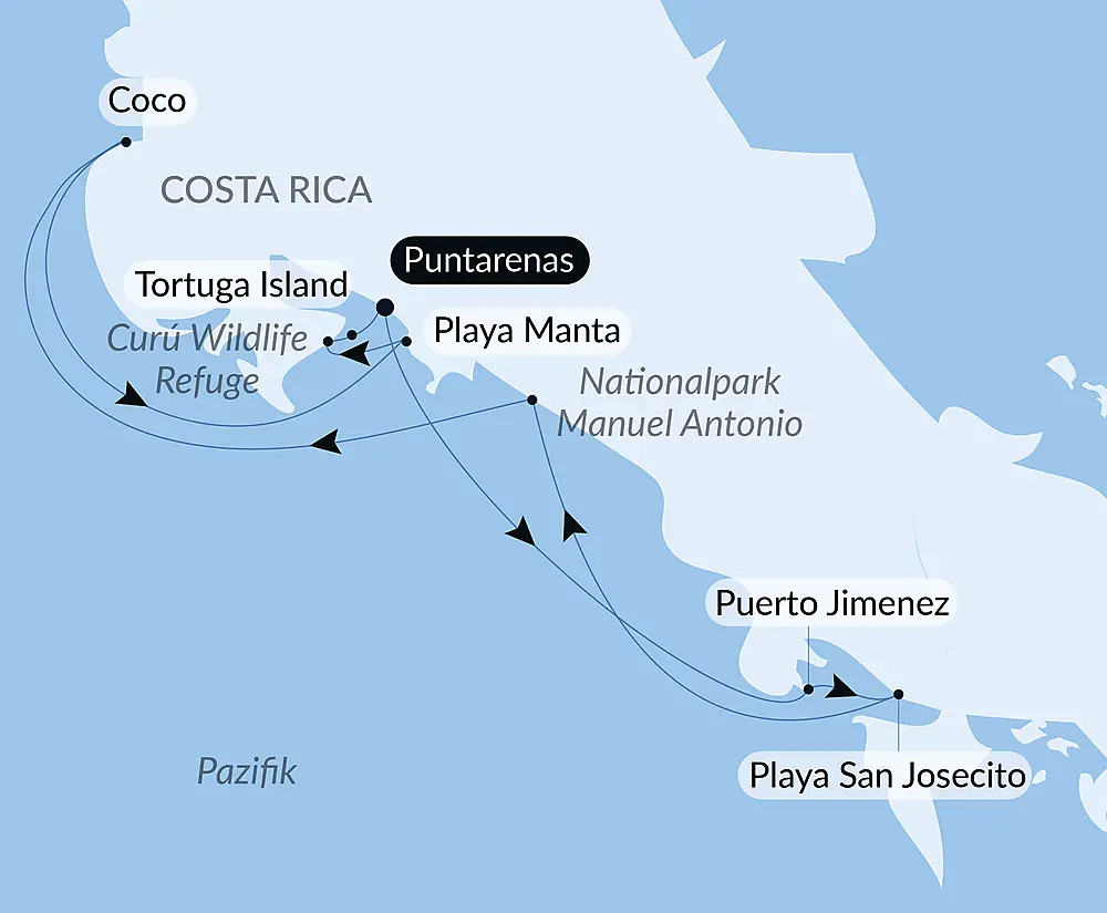 Costa Rica vom Meer aus: Tierwelt und Regenwälder der Pazifikküste – mit Smithsonian Journeys