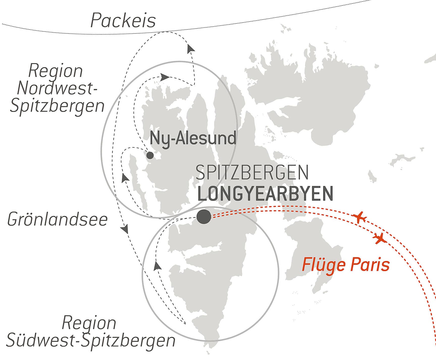 Spitzbergens Fjorde und Gletscher