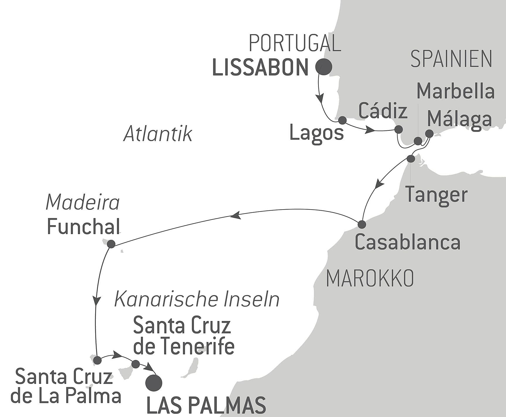 Von Lissabon auf die Kanarischen Inseln über das Meer: Spanien, Marokko und die Atlantikinseln – mit Smithsonian Journeys