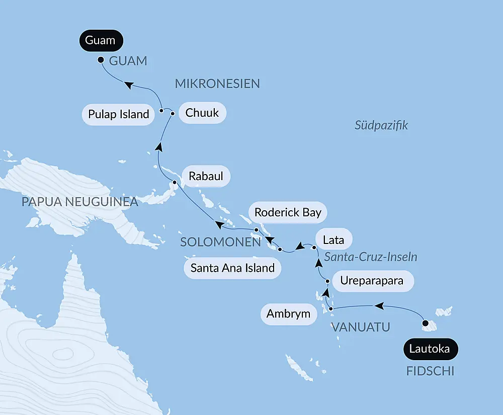 Von den Fidschis nach Mikronesien